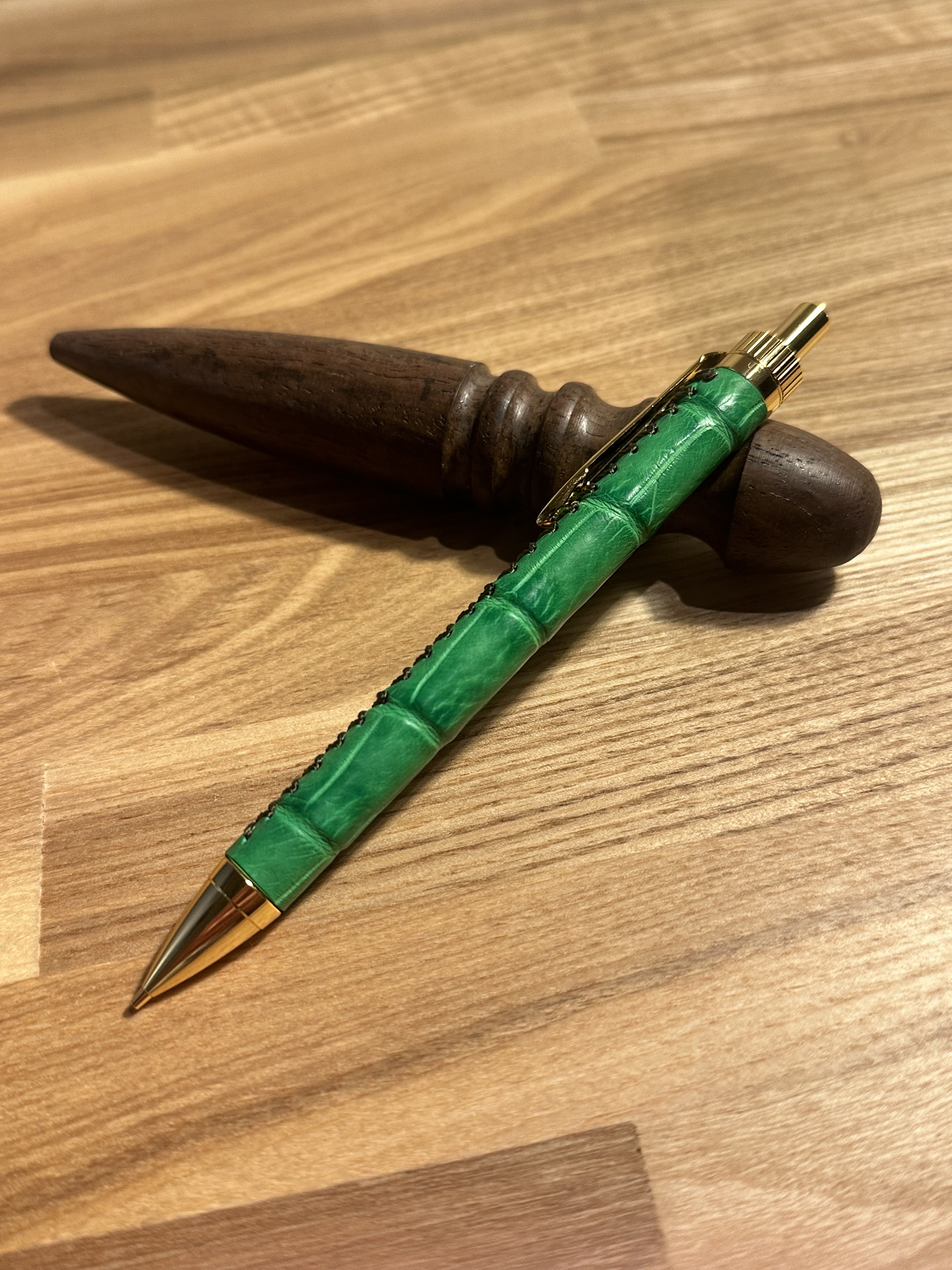 革軸ペン ワニ革 本革 加藤金属 ペン・筆記用具 246Leather 通販