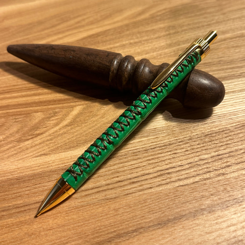 革軸ペン ワニ革 本革 加藤金属 ペン・筆記用具 246Leather 通販