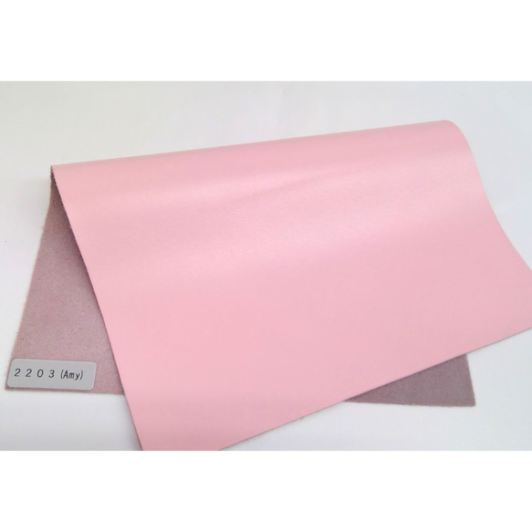 【A4サイズ】国産牛革　ソフトレザー　エイミー/Amy  (レッド・ワイン系) 5枚目の画像