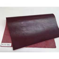 【A4サイズ】国産牛革　ソフトレザー　エイミー/Amy  (レッド・ワイン系) 3枚目の画像