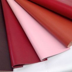 【A4サイズ】国産牛革　ソフトレザー　エイミー/Amy  (レッド・ワイン系) 2枚目の画像