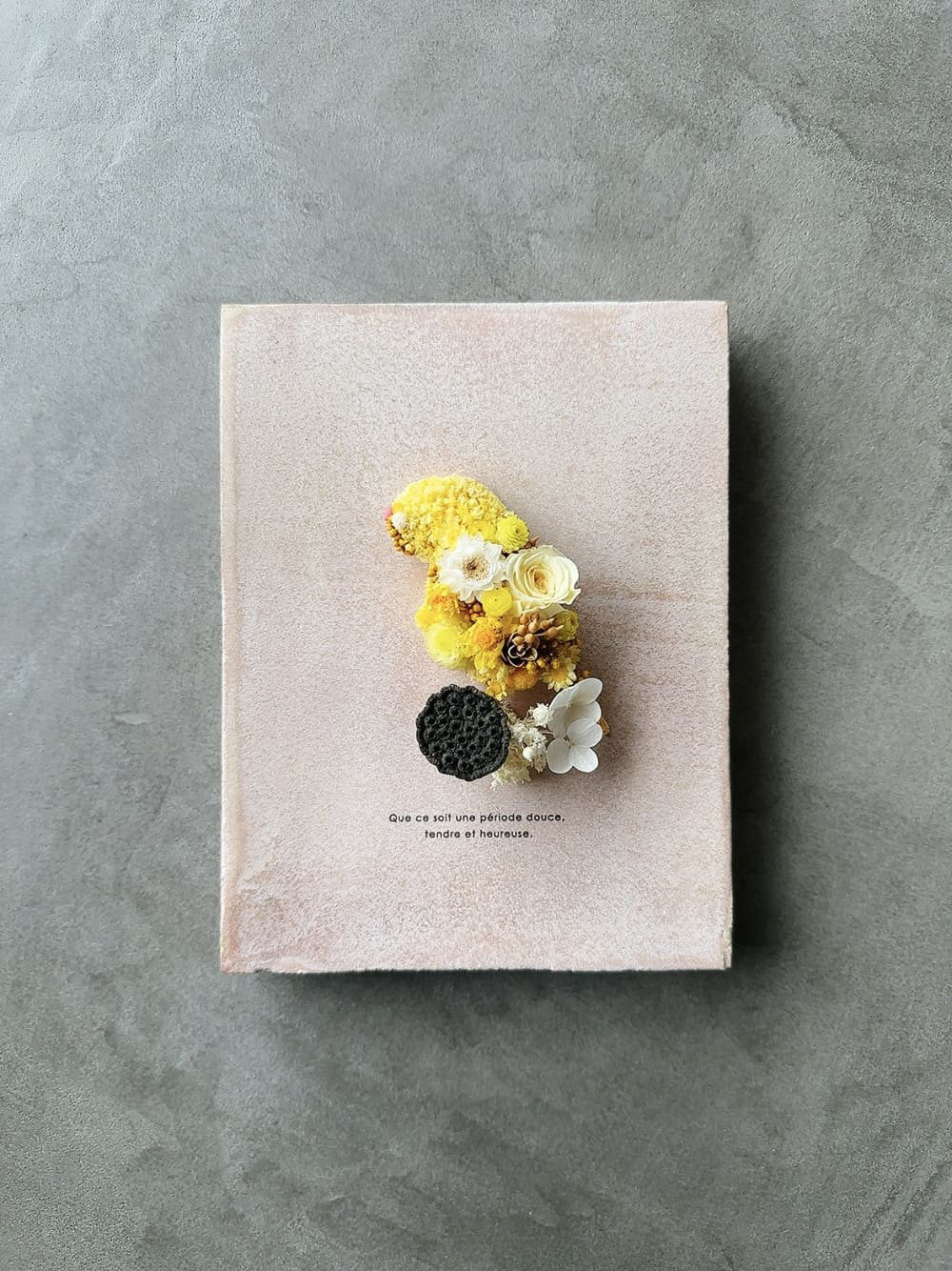 ボタニカルボード　ピクトグラム　セキセイインコ 黄色 イエロー ルチノー yellow フラワーアート かわいい 壁掛け