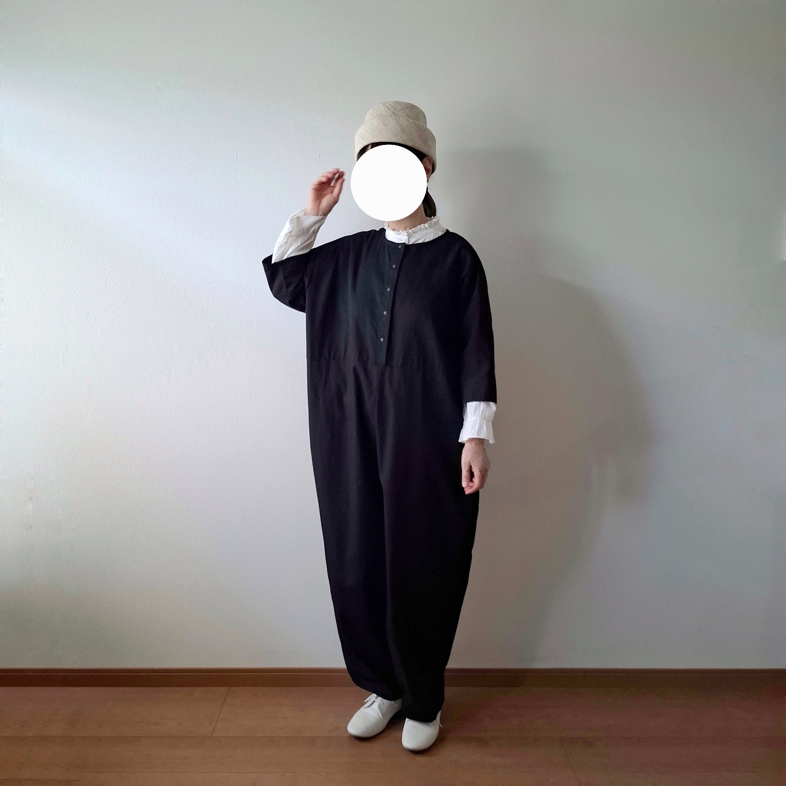 オールインワン ジャンプスーツ サロペット ロンパース ブラック