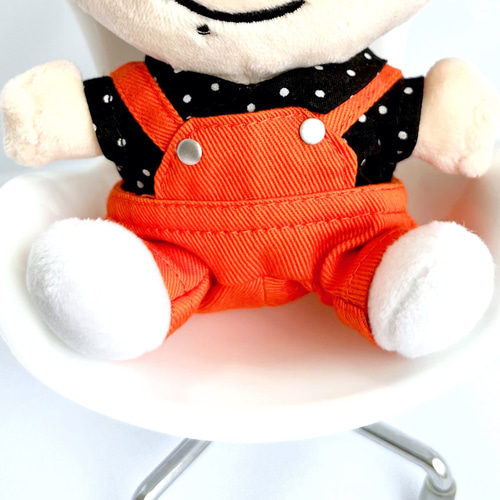 確認用 ちびぬいちゃんのオーバーオール ぬい服 小さめ サロペット オーバーオール 約 12cm 12.5cm 13cm