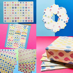 椿のデザインペーパー1(A4・6枚セット) 包装紙・ラッピング