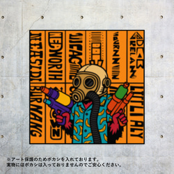 コートサイド・ゴリラ サングラス アートパネル ポスター 607mm×607mm コートサイド・ゴリラ サングラス アートパネル ポスター 607mm