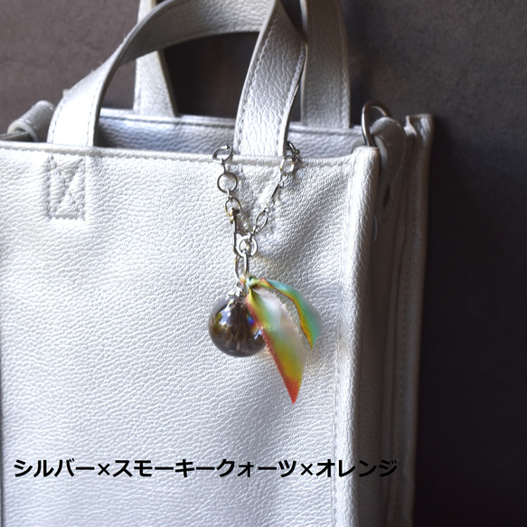 【數量有限 - 可選彩虹石英、煙晶和鳶尾石英】手工染色絲帶包飾 第16張的照片