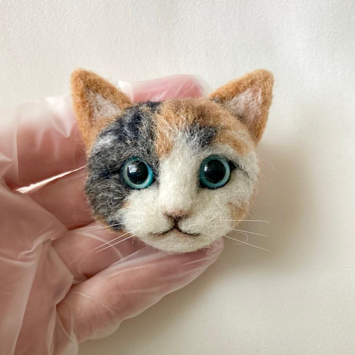 g*い様 羊毛フェルト　猫ブローチ　MinoA 羊毛フェルト 羊毛フェルト 猫ブローチ MinoA 猫ブローチ MinoA - メルカリ