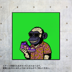 コートサイド・ゴリラ キャラクターアートパネル ポスター 写真