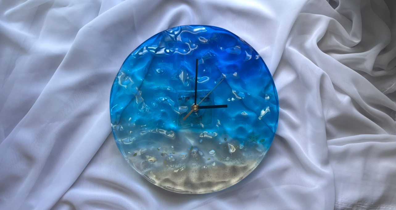 オーシャンレジン時計　海　プレゼント　贈り物