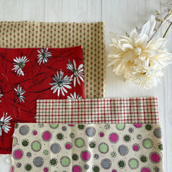 フィードサック・ヴィンテージファブリック5枚セット⑥【16〜20cm × 22