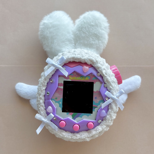 たまごっち4U うさぎ型毛糸カバー ふわふわうさ耳‎ の たまごっちパラダイス専用の毛糸カバー！ その他