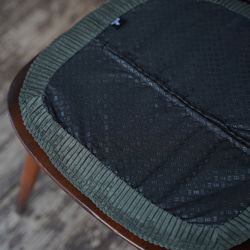 アーコールチェア用 コーデュロイのチェアパッド クッション マット (木製椅子用 ERCOL chair) 6枚目の画像
