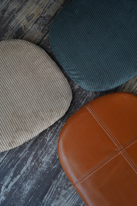 アーコールチェア用 コーデュロイのチェアパッド クッション マット (木製椅子用 ERCOL chair) 10枚目の画像