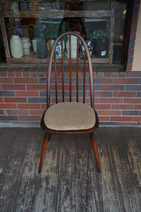 アーコールチェア用 コーデュロイのチェアパッド クッション マット (木製椅子用 ERCOL chair) 8枚目の画像