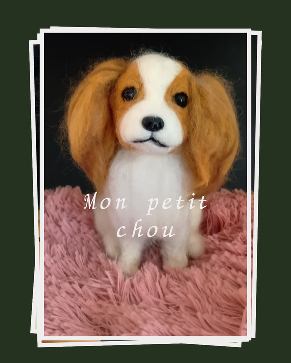 Akiの羊毛フェルト犬☆キャバリア☆dog【012】 羊毛フェルト Aki 通販