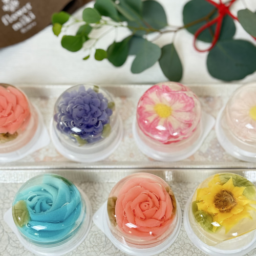 錦玉あんフラワーゼリー 6個入り 冷凍便でお届け スイーツ・お菓子