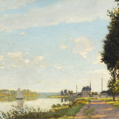 モネ アルジャントゥイユ アートポスター 印象派 風景画 セーヌ川