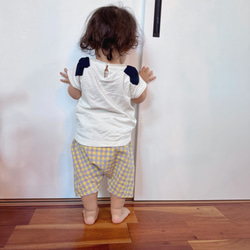 『キャンディーカラー』ギンガムチェックのハーフサルエルパンツ 6枚目の画像