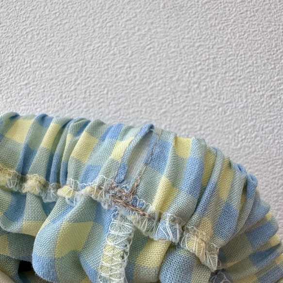 『キャンディーカラー』ギンガムチェックのハーフサルエルパンツ 12枚目の画像