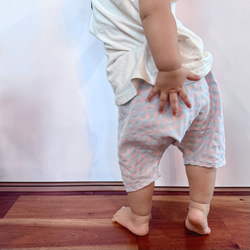 『キャンディーカラー』ギンガムチェックのハーフサルエルパンツ 9枚目の画像