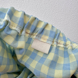 『キャンディーカラー』ギンガムチェックのハーフサルエルパンツ 11枚目の画像