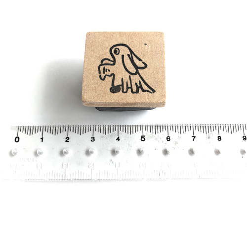 新作】ちびうさぎの「おばけだぞー」スタンプ はんこ・スタンプ ごえん