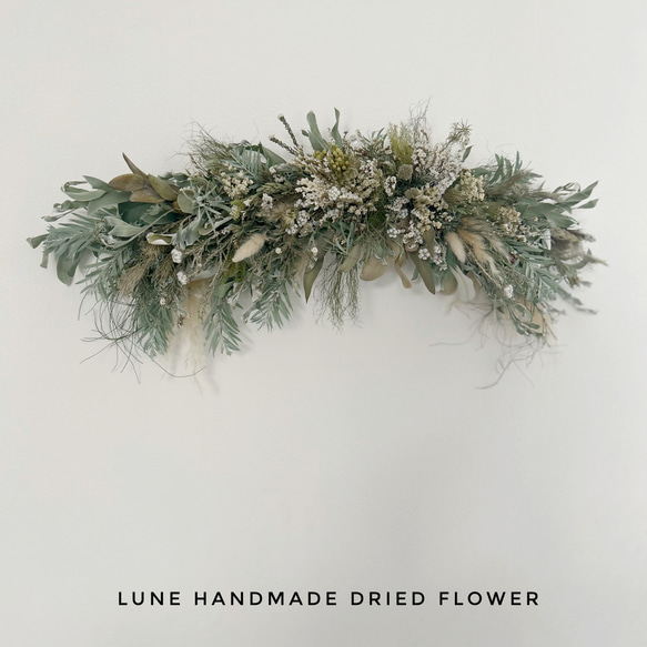 ドライフラワースワッグ 横長スワッグ スワッグ lune 通販 19752797