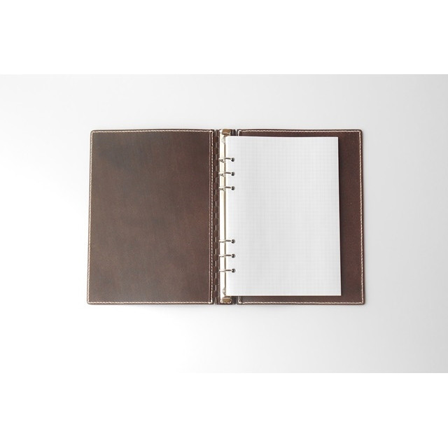 A5 レザー蝶番のシステム手帳  Brown 32,468円