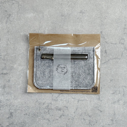 【Creema限定】★送料無料★秋冬のカラフルファスナーが楽しいフェルトポーチ 12枚目の画像