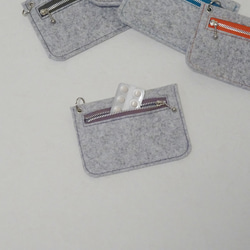 【Creema限定】★送料無料★秋冬のカラフルファスナーが楽しいフェルトポーチ 16枚目の画像