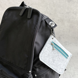 【Creema限定】★送料無料★秋冬のカラフルファスナーが楽しいフェルトポーチ 13枚目の画像