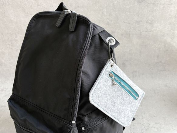 【Creema限定】★送料無料★秋冬のカラフルファスナーが楽しいフェルトポーチ 13枚目の画像