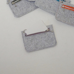 【Creema限定】★送料無料★秋冬のカラフルファスナーが楽しいフェルトポーチ 15枚目の画像