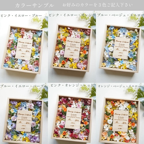 ゲスト参加型 結婚証明書 ”結婚生活で大切だと思うこと”アーティ