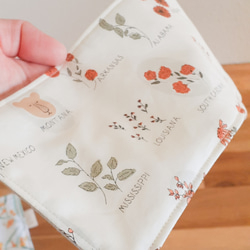 ハンカチ 【 草花 mini 】ハーフサイズ 秋冬新作2025 退職 お礼 誕生日 記念日 ギフト プレゼント 贈り物 5枚目の画像