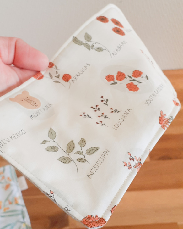 ハンカチ 【 草花 mini 】ハーフサイズ 秋冬新作2025 退職 お礼 誕生日 記念日 ギフト プレゼント 贈り物 5枚目の画像