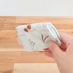 ハンカチ 【 草花 mini 】ハーフサイズ 秋冬新作2025 退職 お礼 誕生日 記念日 ギフト プレゼント 贈り物 3枚目の画像