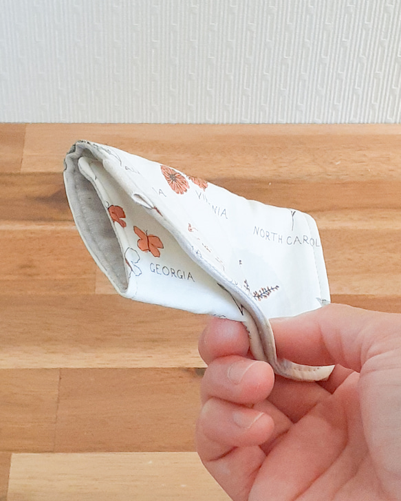 ハンカチ 【 草花 mini 】ハーフサイズ 秋冬新作2025 退職 お礼 誕生日 記念日 ギフト プレゼント 贈り物 4枚目の画像