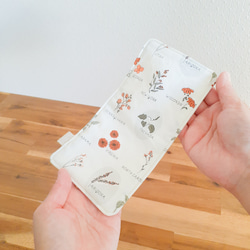 ハンカチ 【 草花 mini 】ハーフサイズ 秋冬新作2025 退職 お礼 誕生日 記念日 ギフト プレゼント 贈り物 2枚目の画像