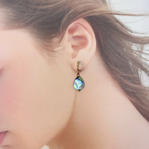 もさ様 アバロンシェル ピアス 楽天市場】シェルアクセサリー アバロンシェル ピアス