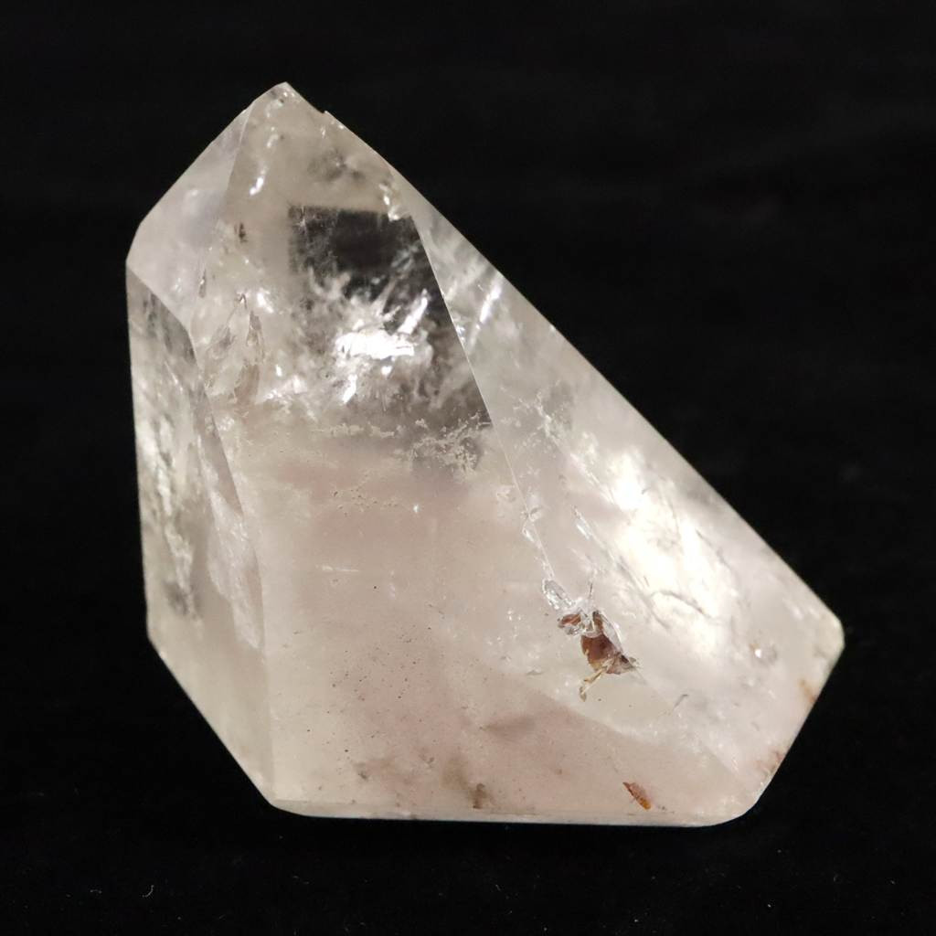 リチウムクォーツ 44mm原石 磨き 65.2g #88342