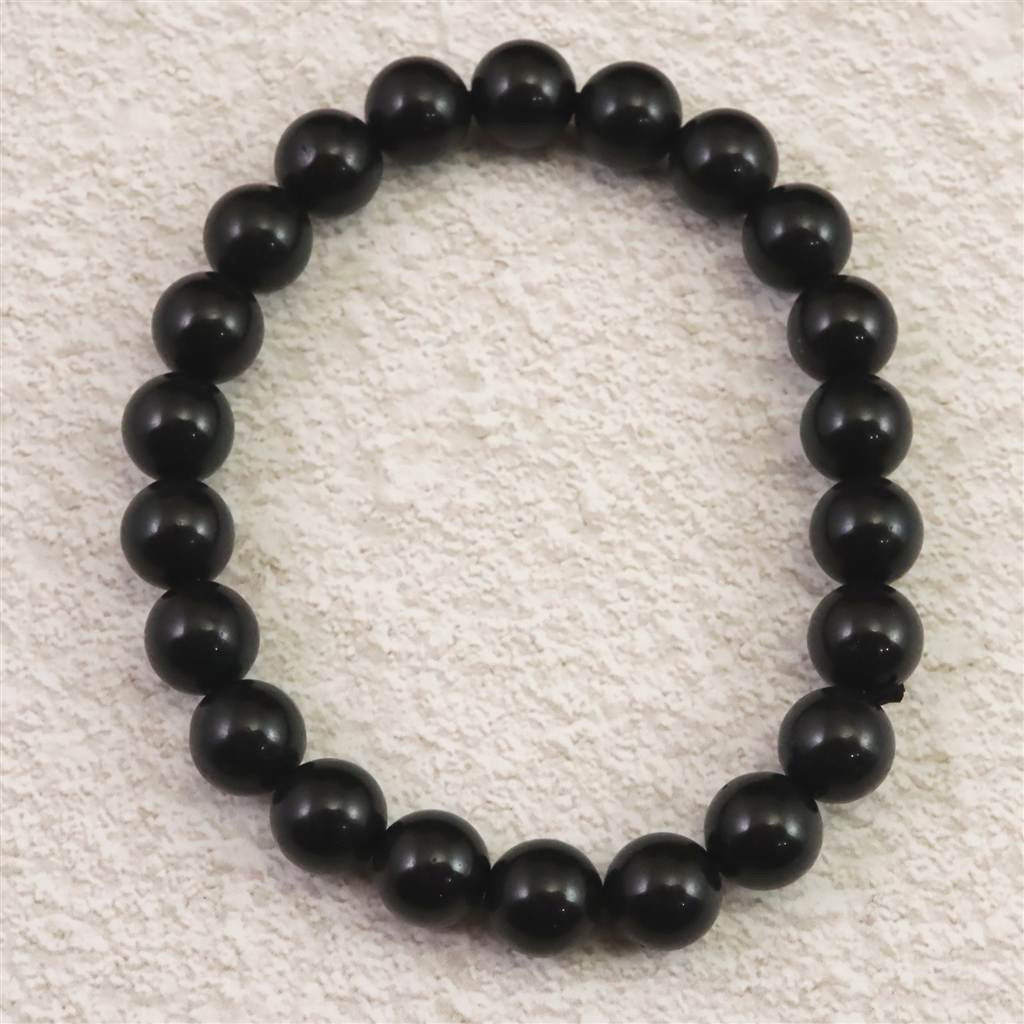 ロシア産 シュンガイト AAグレード 8.5mmブレスレット 20.8g #47704