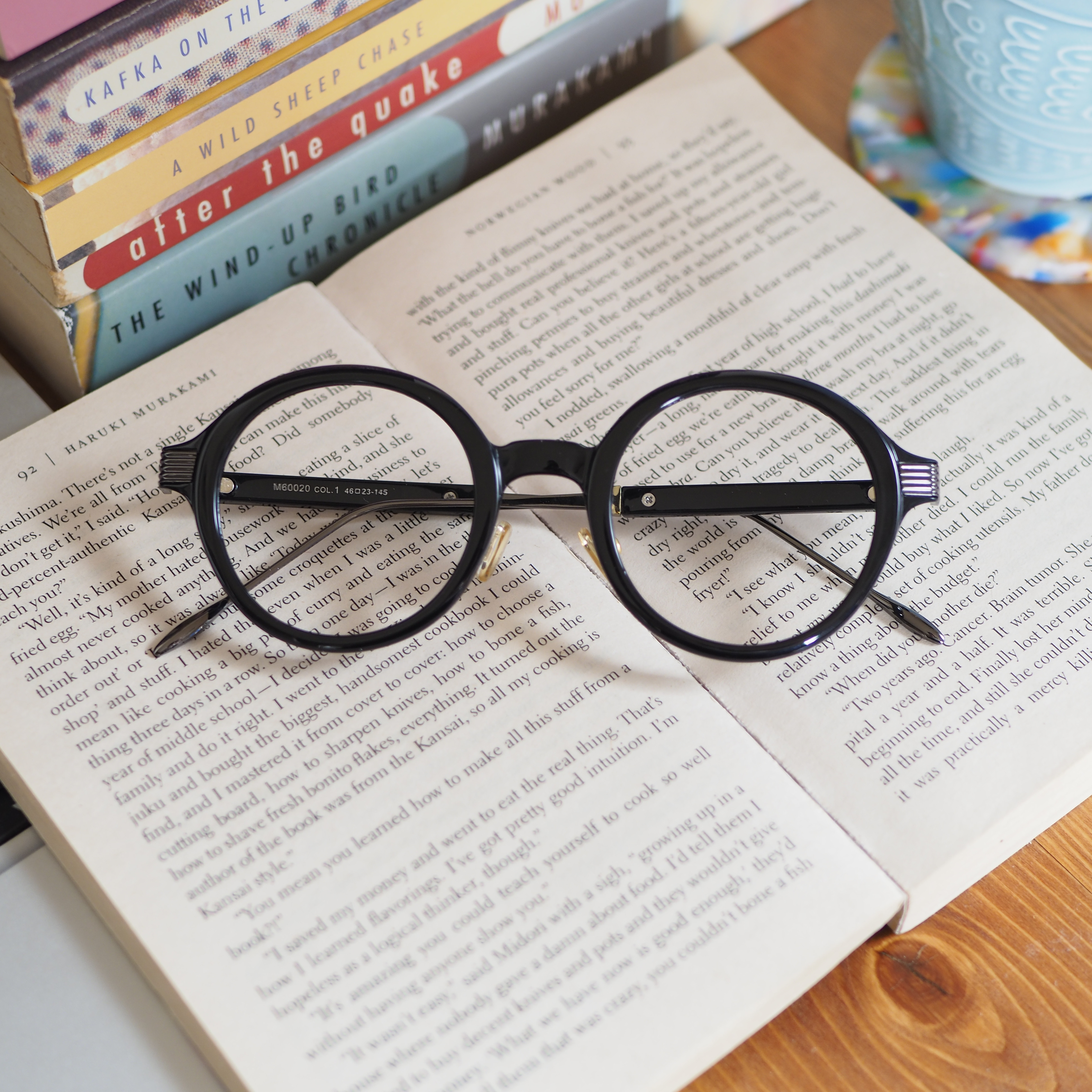 まんまるレトロなフレーム ver.2｜ブラック×ガンメタ