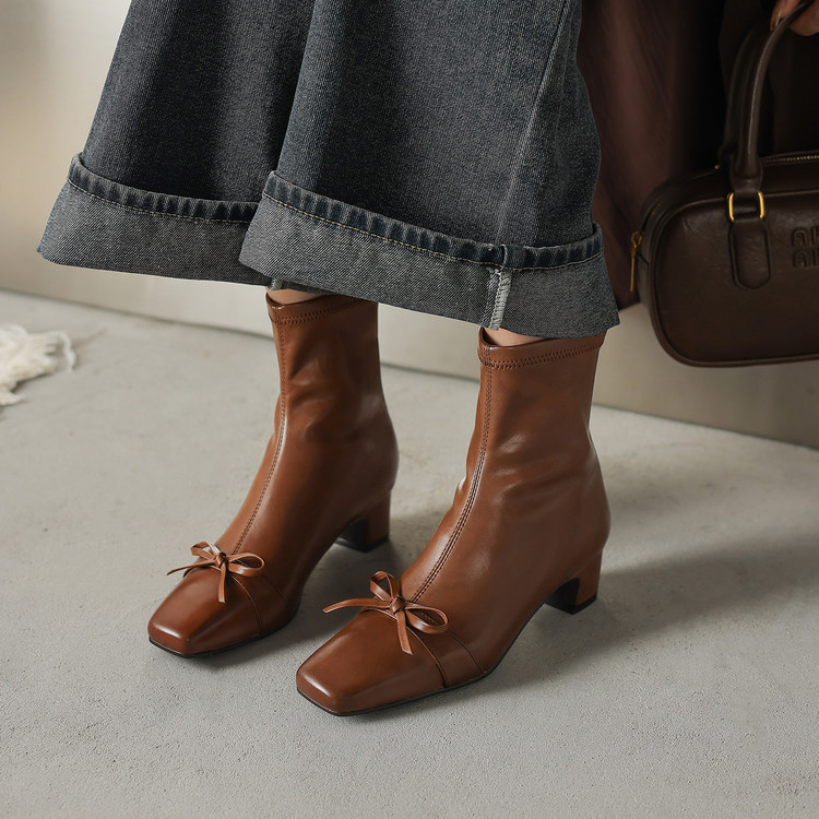 ★25秋冬新作★本革 シンプルなデザイン ブーツ レディース 　 M3480