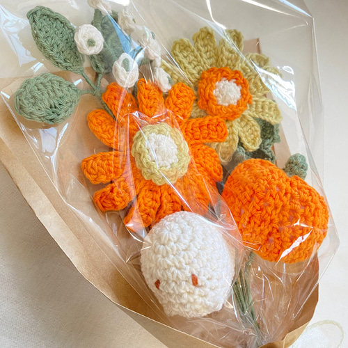 out  Natural  Halloween * *❁毛糸の優しいパンプキン❁ out Natural Halloween * *❁毛糸の優しいパンプキン❁ 毛糸を使った