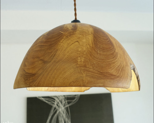 チーク無垢材 ペンダントライトkugel/10 天井照明 照明器具 ランプ