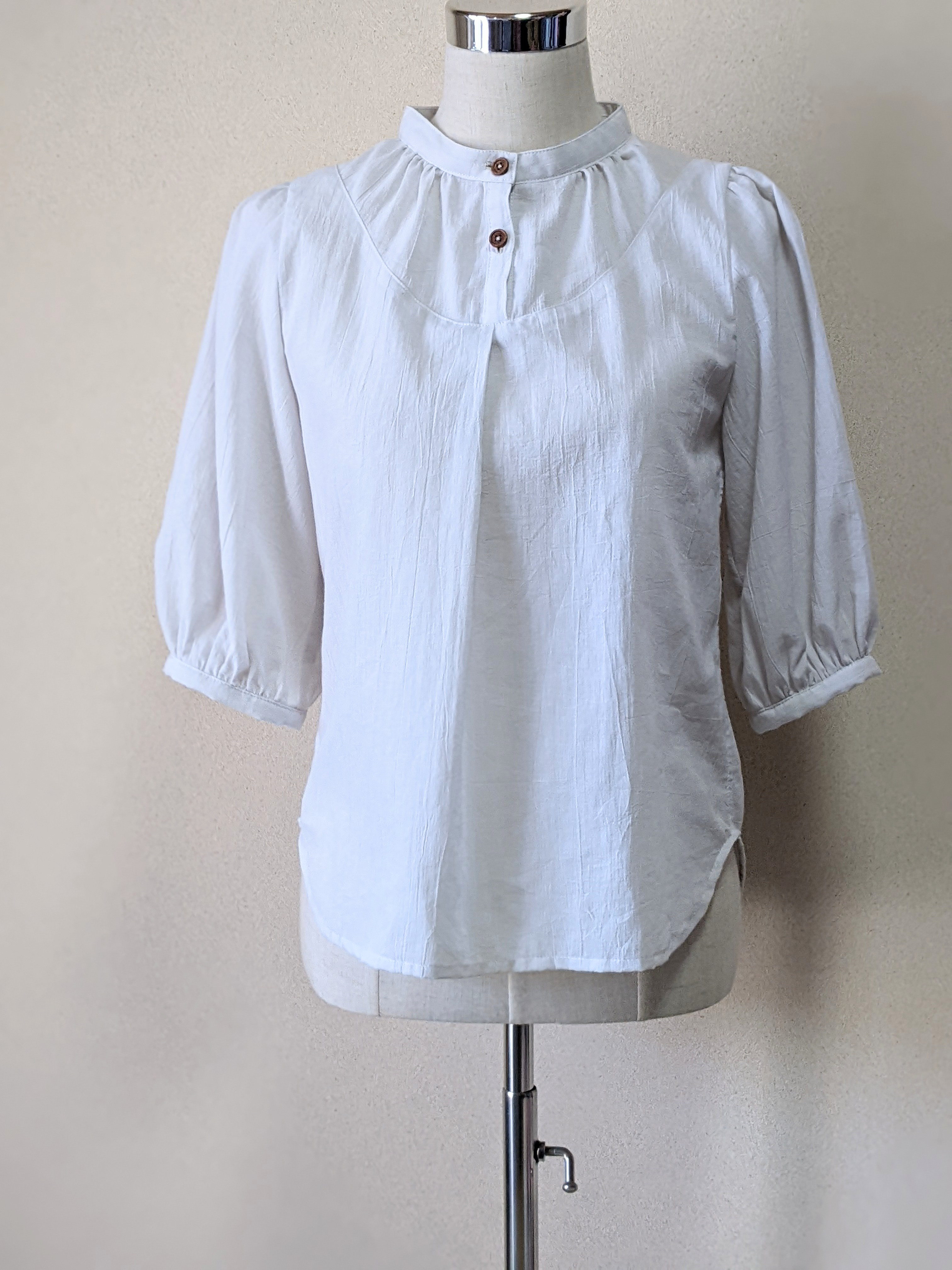 コットン100%  ふんわりブラウス