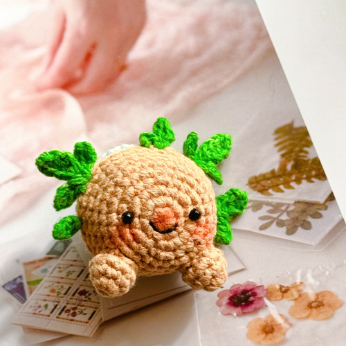 元気なガジュマル坊や 観葉植物 編みぐるみ 飾り インテリア 撮影道具