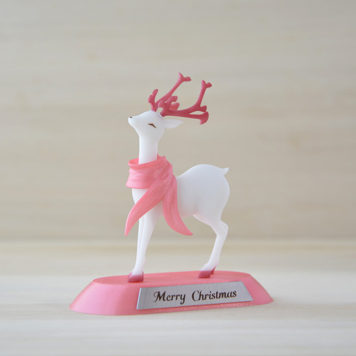 赤角トナカイのホワイトクリスマス【トナカイ シカ クリスマス